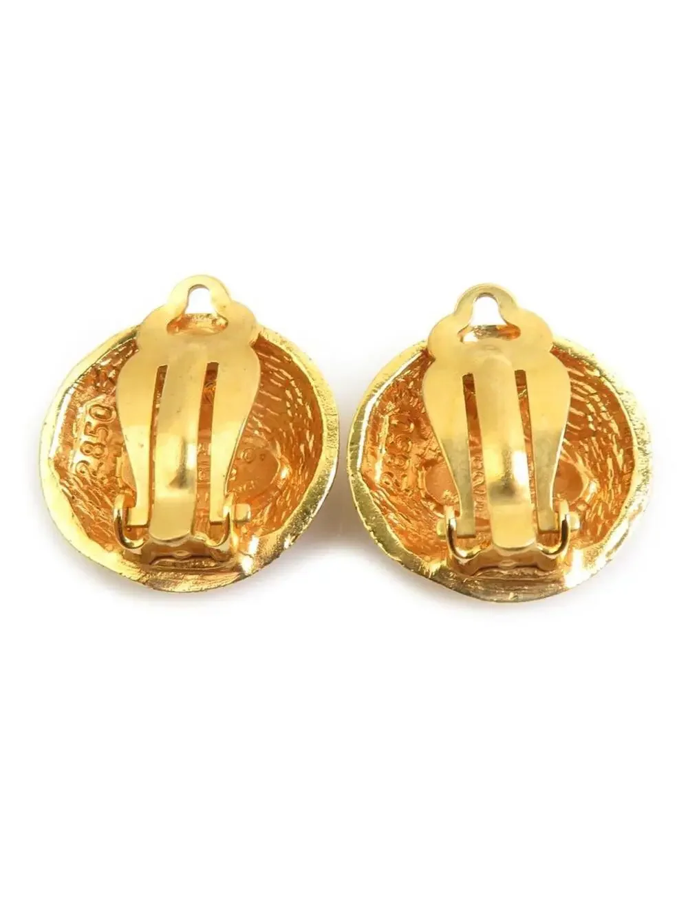 Chanel Cc Logo Clip-On Earrings Gold- #343207C54B
